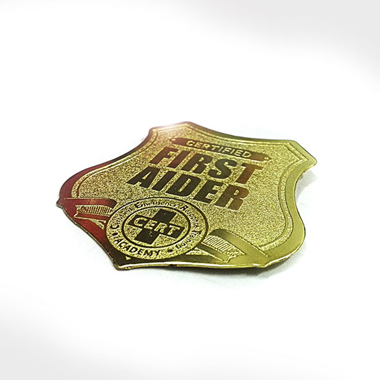 CERT First Aider Metal Badge